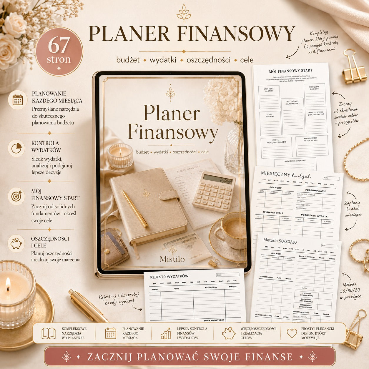 Kompletny planer, który pomaga przejąć kontrolę nad finansami